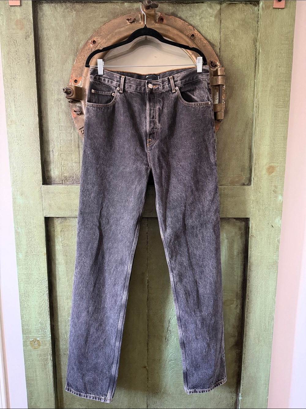 Women’s ASOS design Sz 32-36 (tall) black Washed Jeans - Classic Straight Fit - Picture 2 of 4